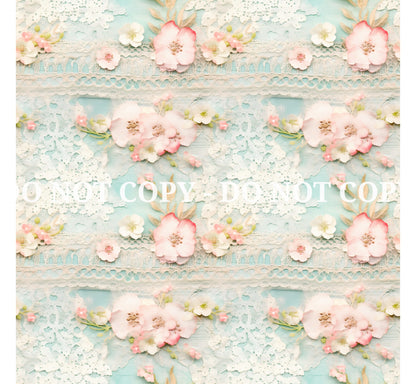 SHABBY CHIC PATTERN VINYL - MULTIPLE VARIATIONS