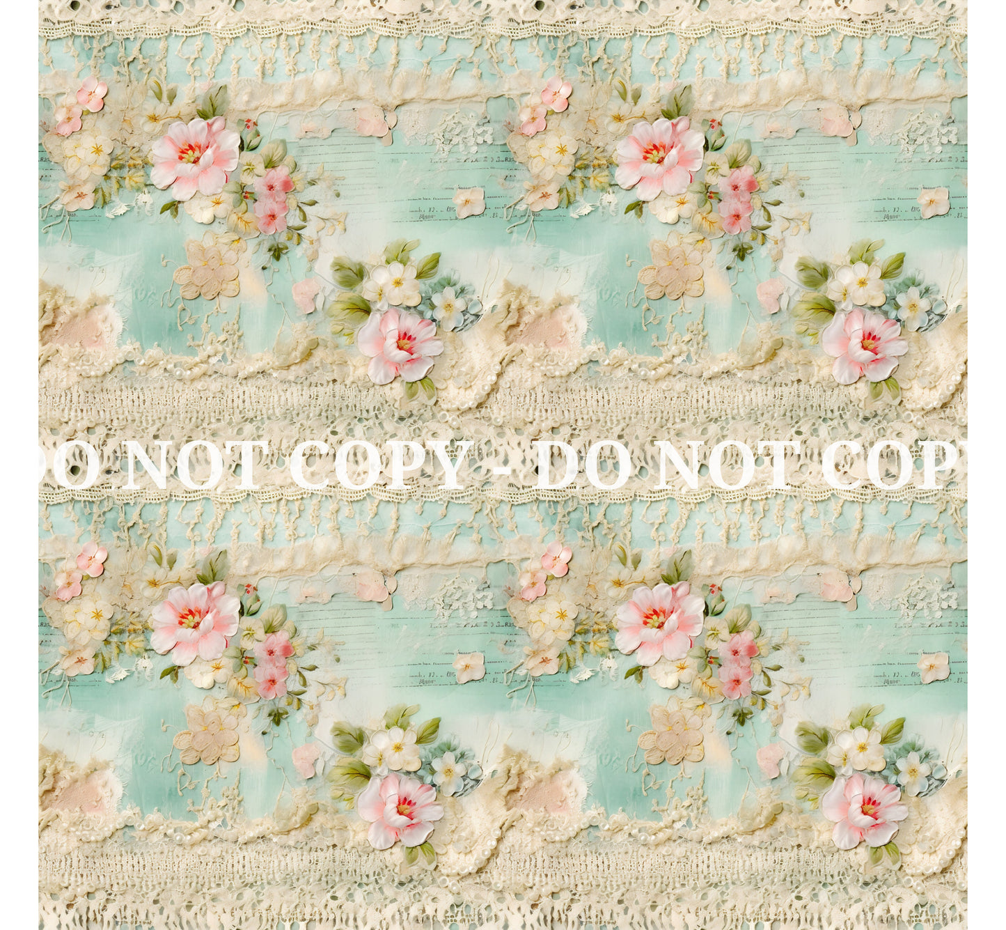 SHABBY CHIC PATTERN VINYL - MULTIPLE VARIATIONS