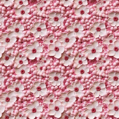 CHERRY BLOSSOM EMBROIDERED PATTERN VINYL - MULTIPLE VARIATIONS