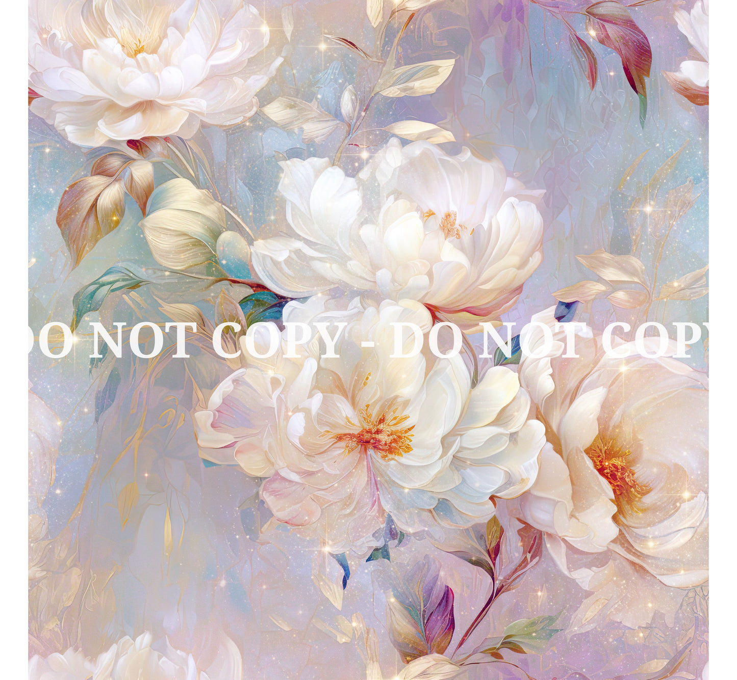 FANTASY IRIDESCENT FLORAL PATTERN VINYL - MULTIPLE VARIATIONS