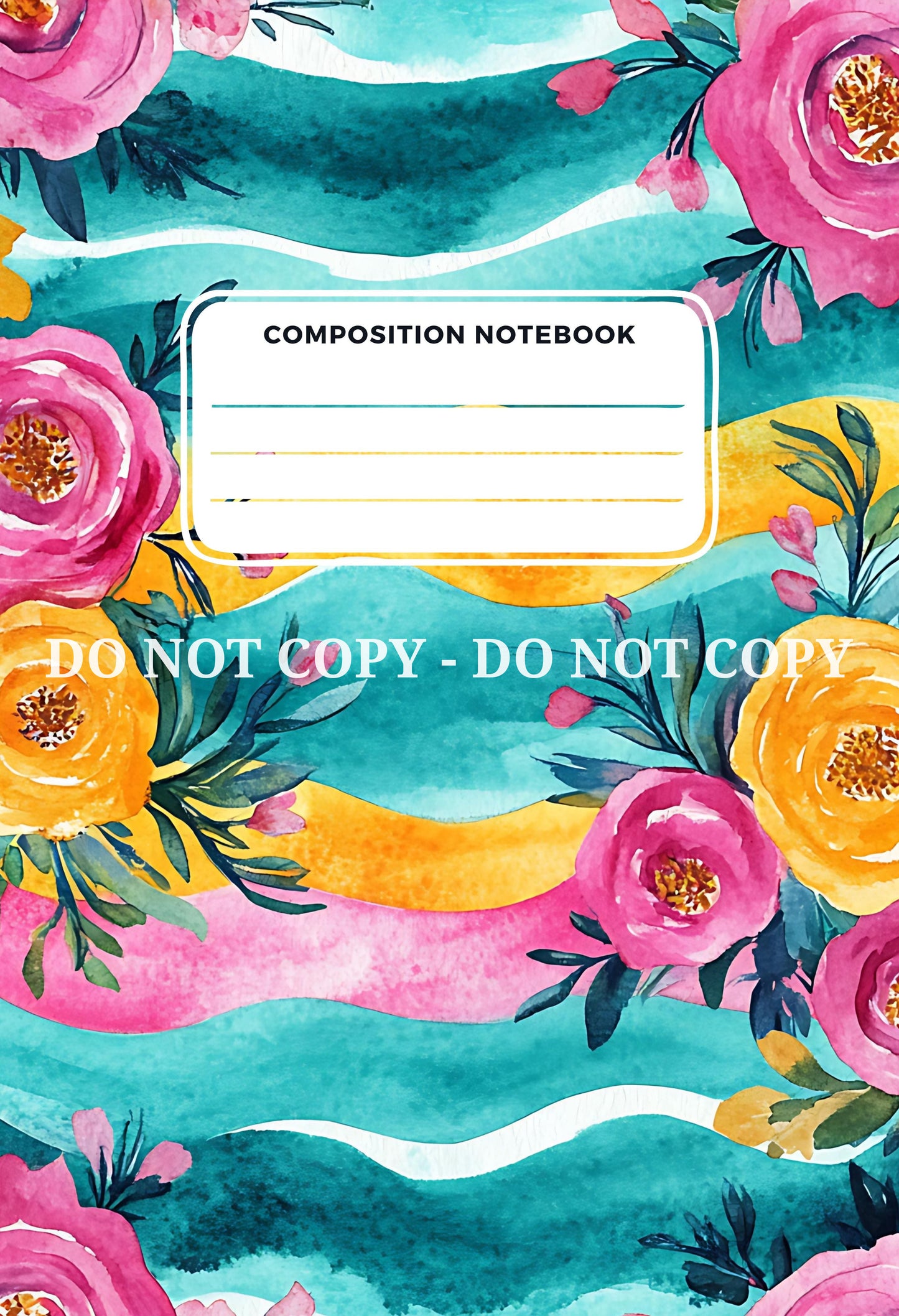 COMPOSITION NOTEBOOK COVERS - FRONT AND BACK - MULTIPLE VARIATIONS