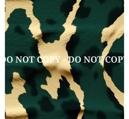 GREEN AND GOLD COWHIDE VINYL - MULTIPLE VARIATIONS