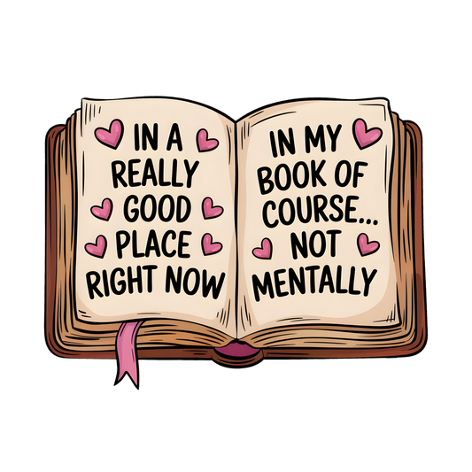 GOOD PLACE BOOK - DECAL