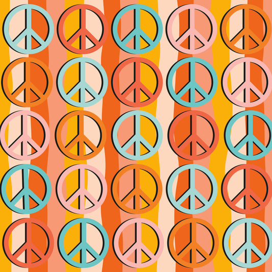 GROOVY 7 PEACE SIGNS