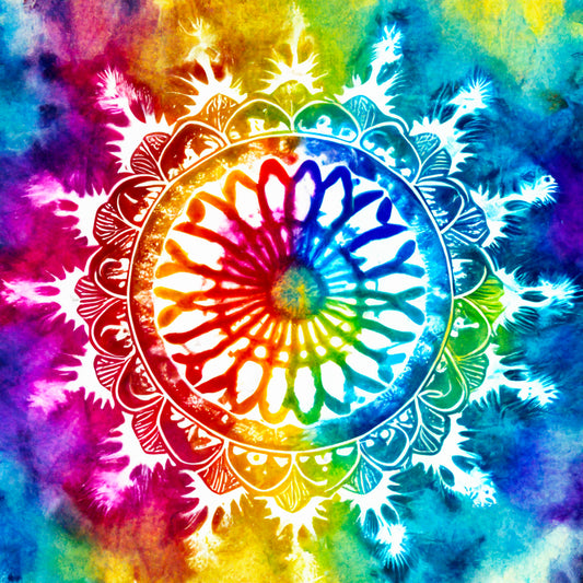 TIE DYE MANDALA VINYL - MULTIPLE VARIATIONS