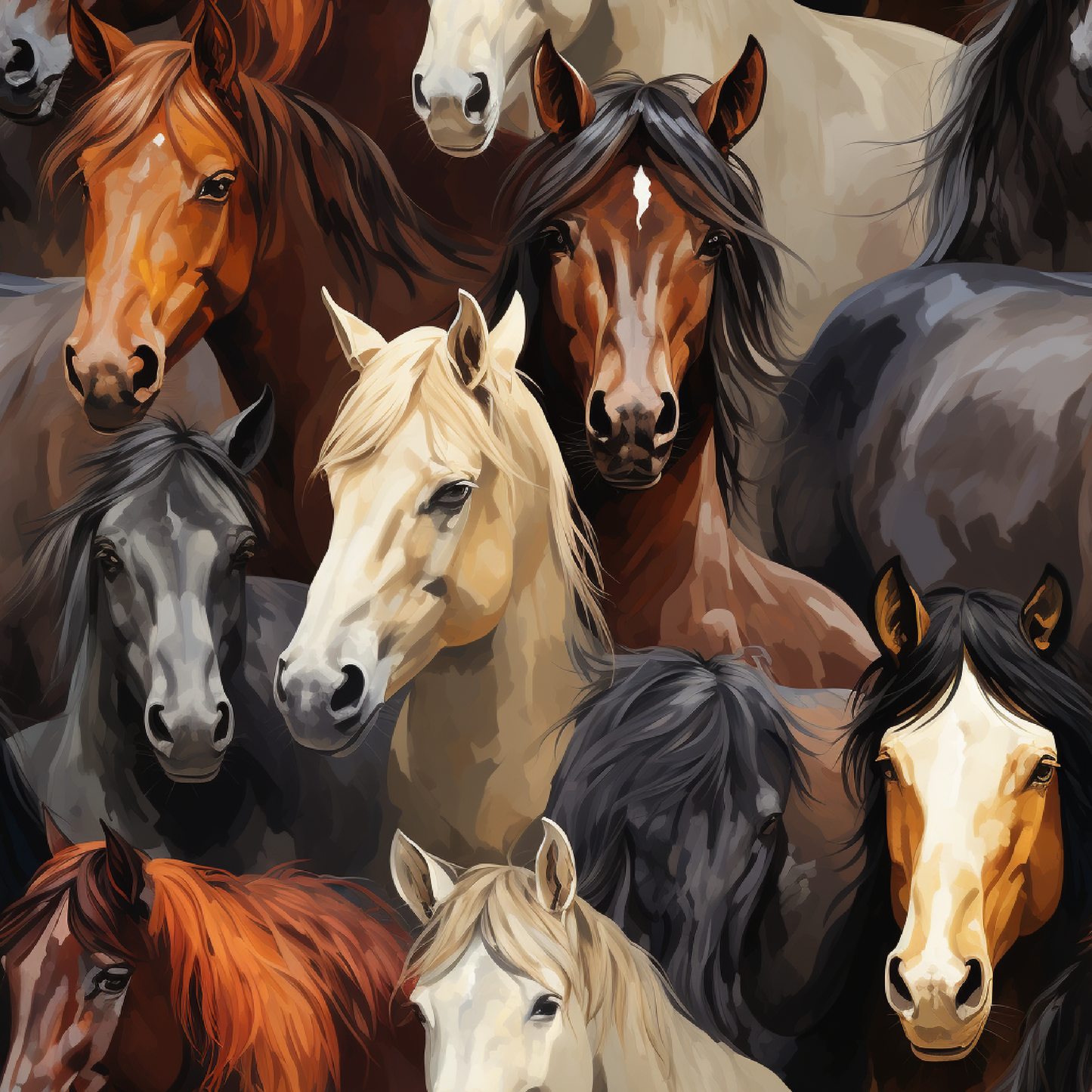 HORSES PATTERN VINYL - MULTIPLE VARIATIONS