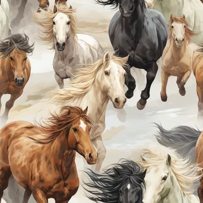 HORSES PATTERN VINYL - MULTIPLE VARIATIONS