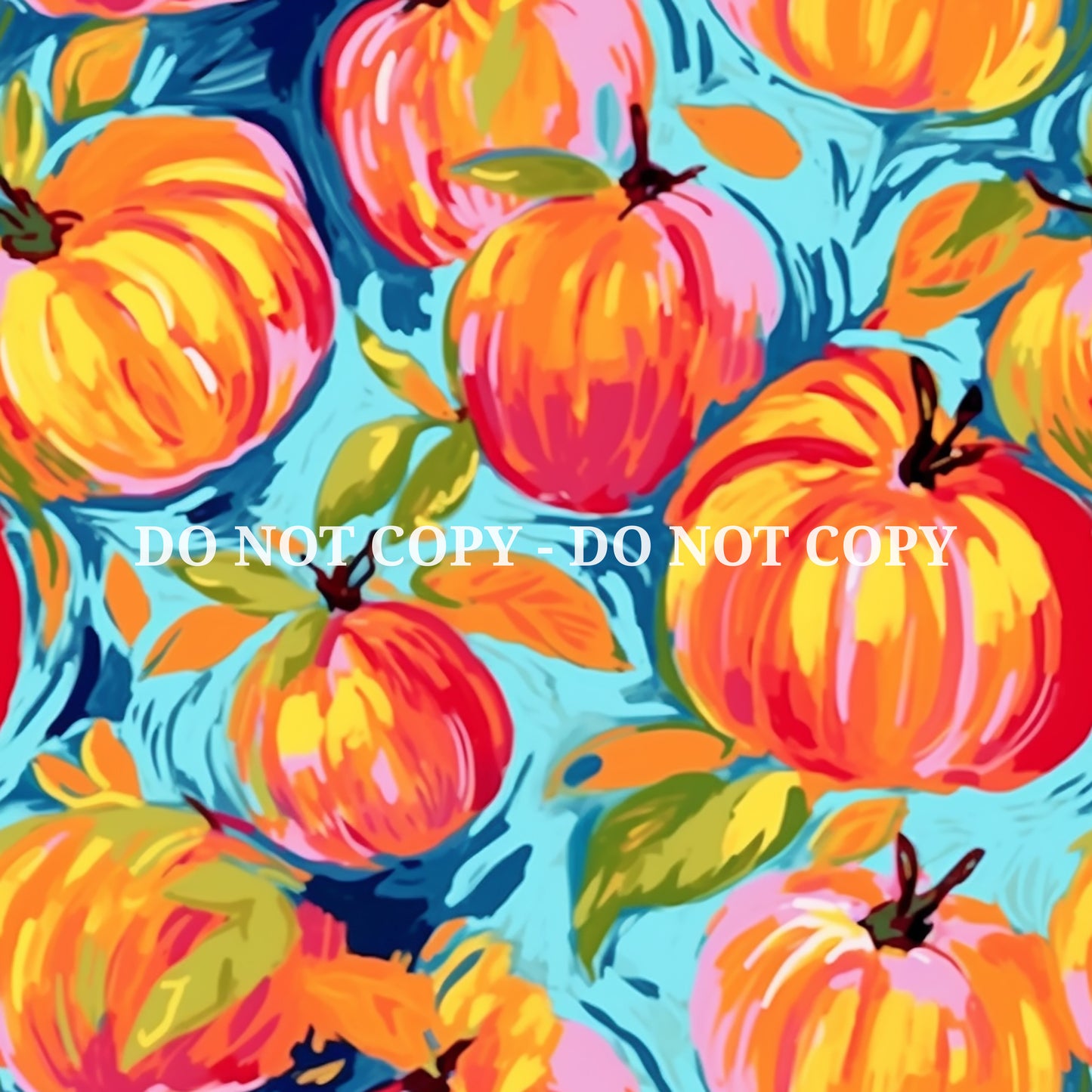 VIBRANT PUMPKIN PATTERN VINYL - MULTIPLE VARIATIONS