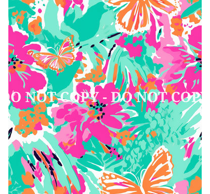 VIBRANT BUTTERFLY PATTERN VINYL - MULTIPLE VARIATIONS