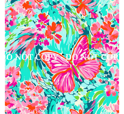 VIBRANT BUTTERFLY PATTERN VINYL - MULTIPLE VARIATIONS