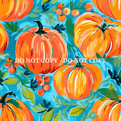 VIBRANT PUMPKIN PATTERN VINYL - MULTIPLE VARIATIONS