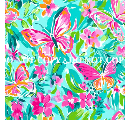 VIBRANT BUTTERFLY PATTERN VINYL - MULTIPLE VARIATIONS