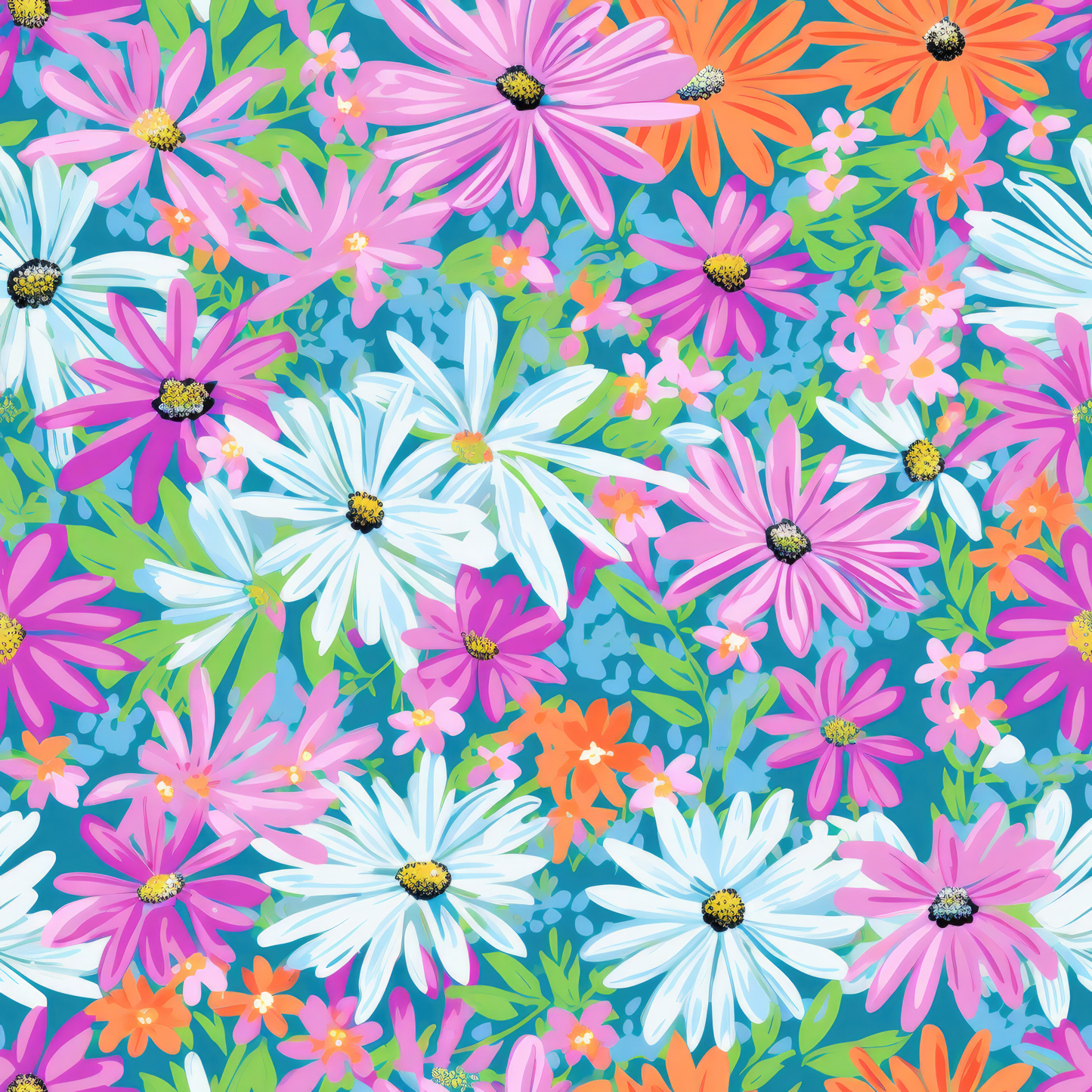 PREPPY FLORAL PATTERN VINYL -  MULTIPLE VARIATIONS