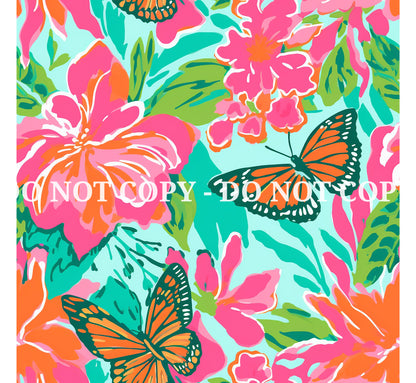 VIBRANT BUTTERFLY PATTERN VINYL - MULTIPLE VARIATIONS