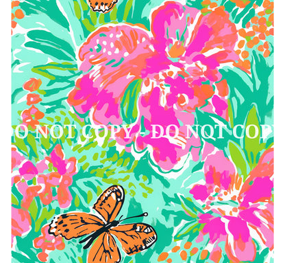 VIBRANT BUTTERFLY PATTERN VINYL - MULTIPLE VARIATIONS