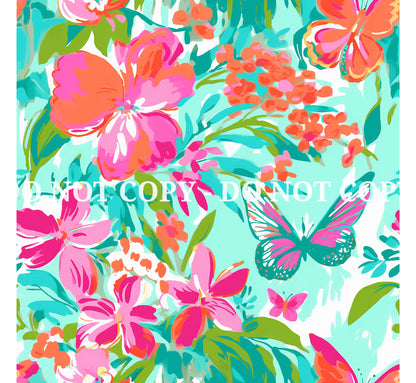 VIBRANT BUTTERFLY PATTERN VINYL - MULTIPLE VARIATIONS