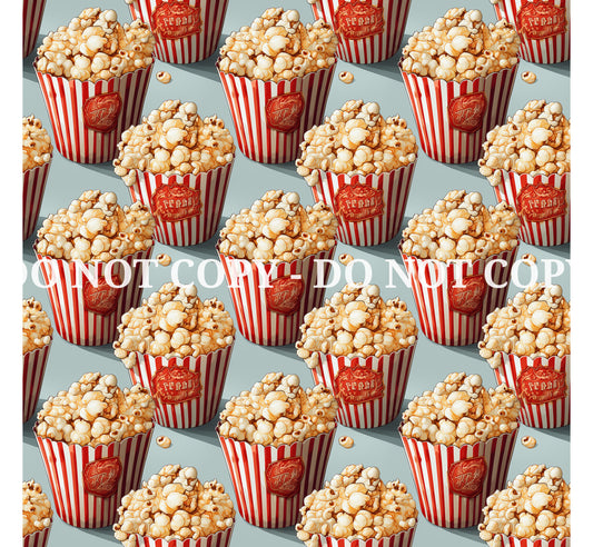 BUCKET OF POPCORN PATTERN VINYL - MULTIPLE VARIATIONS