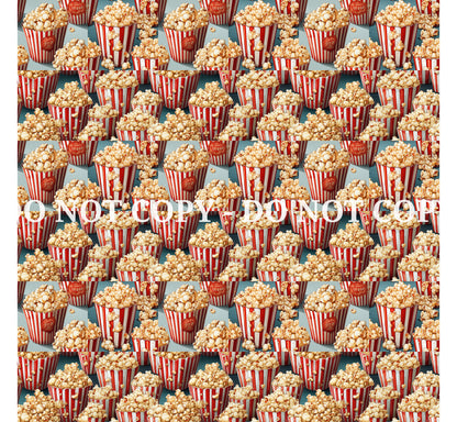 BUCKET OF POPCORN PATTERN VINYL - MULTIPLE VARIATIONS