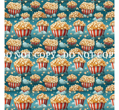 BUCKET OF POPCORN PATTERN VINYL - MULTIPLE VARIATIONS