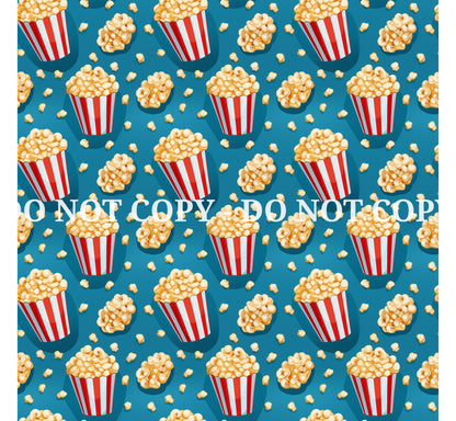 BUCKET OF POPCORN PATTERN VINYL - MULTIPLE VARIATIONS