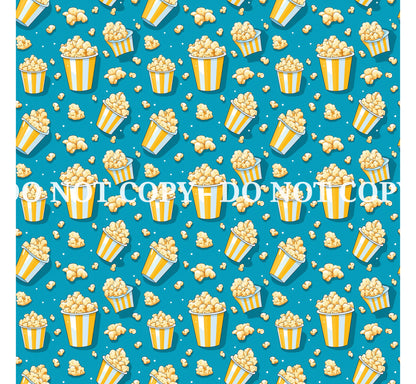 BUCKET OF POPCORN PATTERN VINYL - MULTIPLE VARIATIONS