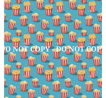 BUCKET OF POPCORN PATTERN VINYL - MULTIPLE VARIATIONS