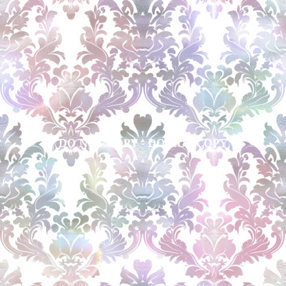 IRIDESCENT DAMASK PATTERN VINYL - MULTIPLE VARIATIONS