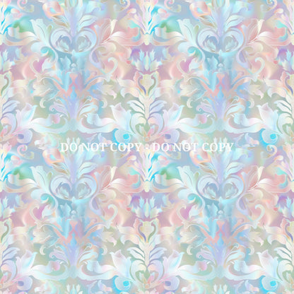 IRIDESCENT DAMASK PATTERN VINYL - MULTIPLE VARIATIONS