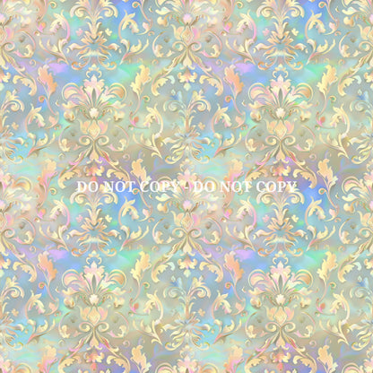 IRIDESCENT DAMASK PATTERN VINYL - MULTIPLE VARIATIONS