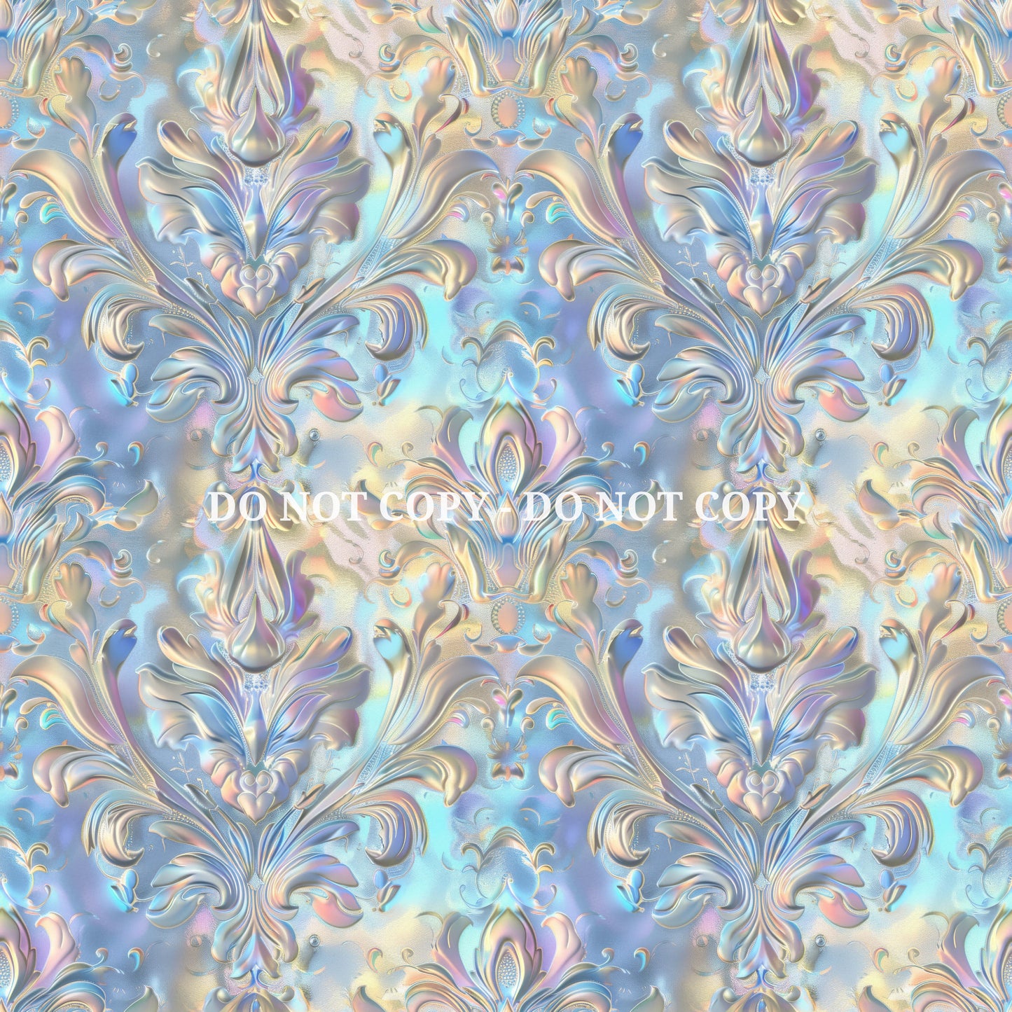 IRIDESCENT DAMASK PATTERN VINYL - MULTIPLE VARIATIONS