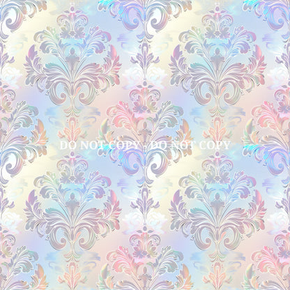 IRIDESCENT DAMASK PATTERN VINYL - MULTIPLE VARIATIONS