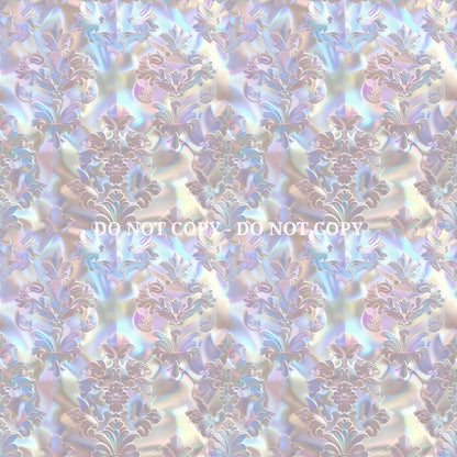 IRIDESCENT DAMASK PATTERN VINYL - MULTIPLE VARIATIONS