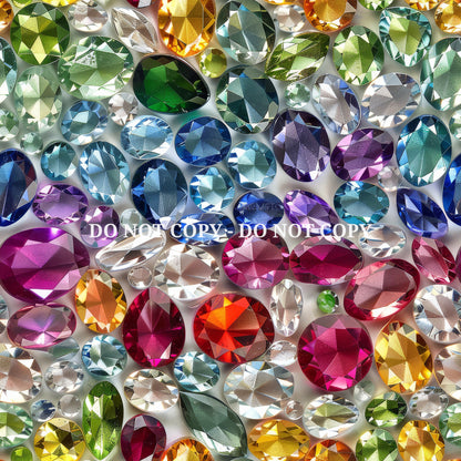 RAINBOW JEWELS PATTERN VINYL - MULTIPLE VARIATIONS