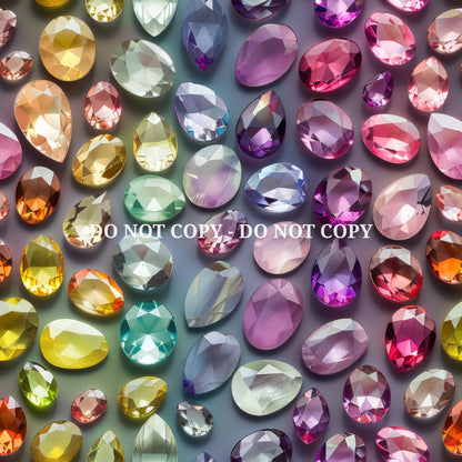 RAINBOW JEWELS PATTERN VINYL - MULTIPLE VARIATIONS