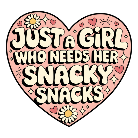 JUST A GIRL SNACK - DECAL
