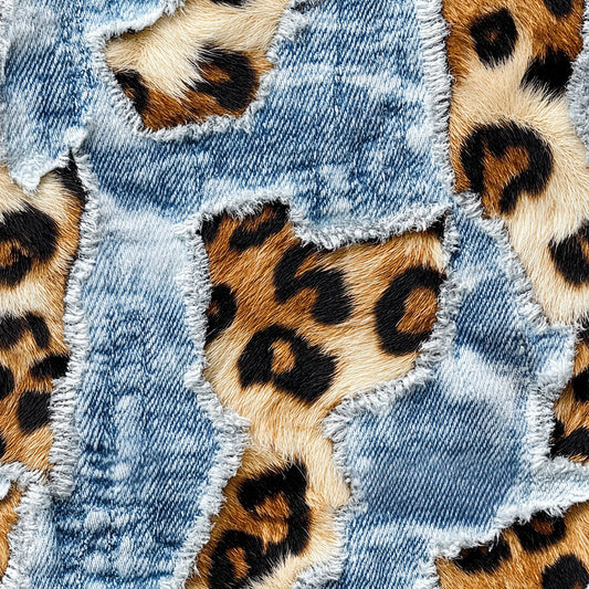 LEPOARD DENIM  - PATTERN VINYL
