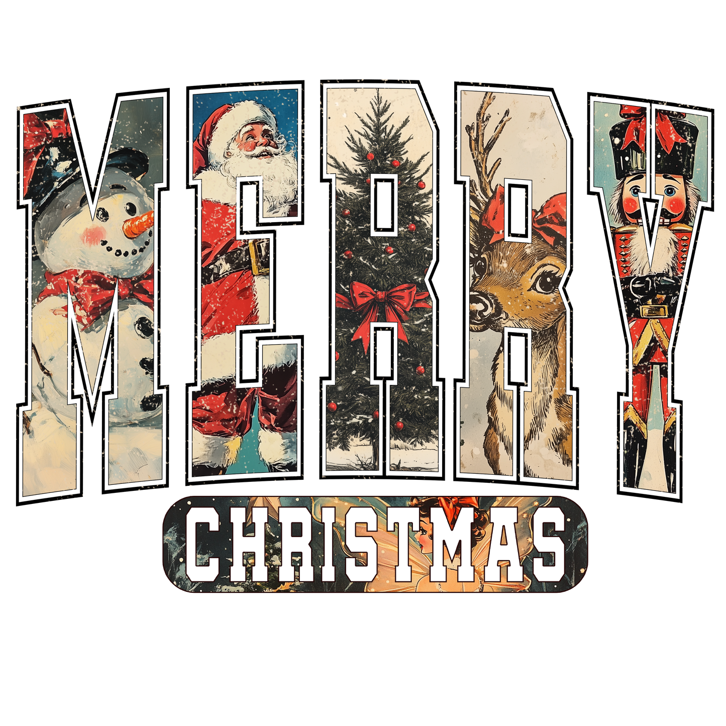 MERRY CHRISTMAS - DECAL