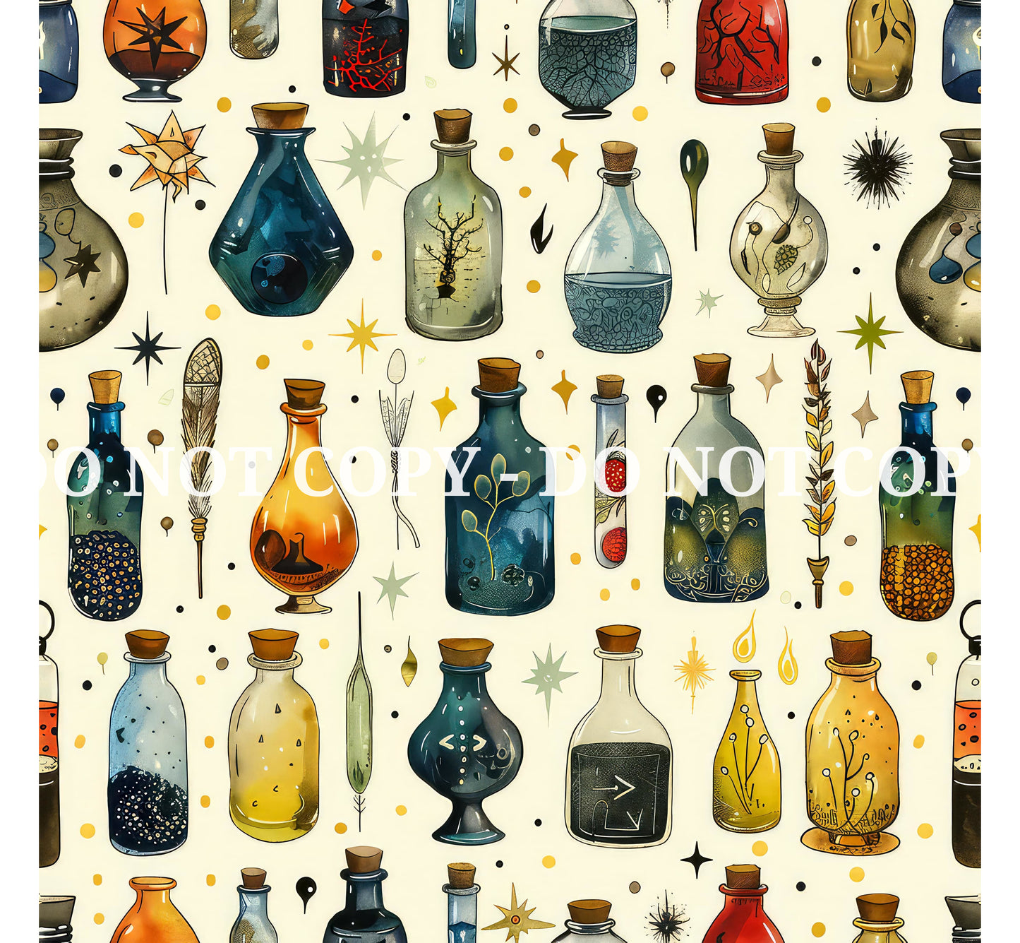 MYSTIC POTIONS PATTERN VINYL - MULTIPLE VARIATIONS