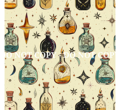 MYSTIC POTIONS PATTERN VINYL - MULTIPLE VARIATIONS