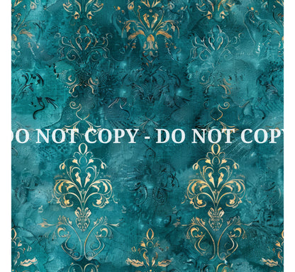 TEAL BEAUTY PATTERN VINYL - MULTIPLE VARIATIONS