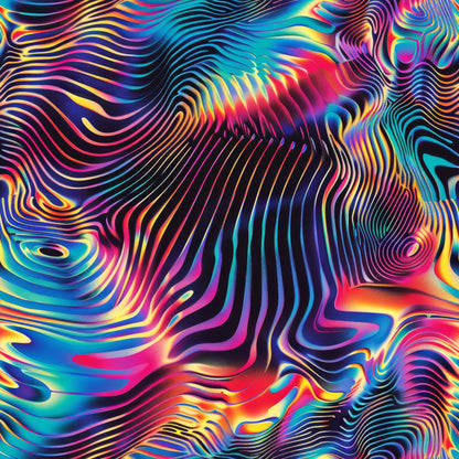 HOLO PSYCHEDELIC PATTERN VINYL - MULTIPLE VARIATIONS