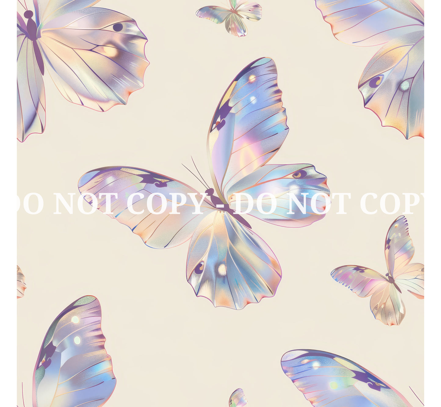 HOLO BUTTERFLY PATTERN VINYL - MULTIPLE VARIATIONS