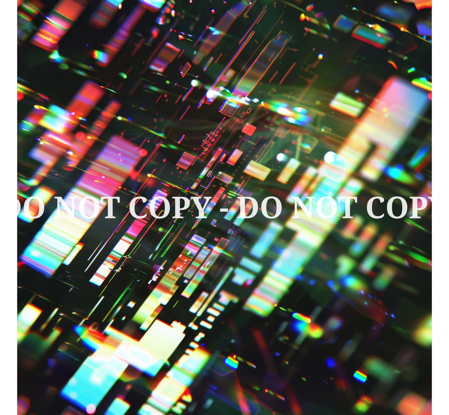 GLITCH ART PATTERN VINYL - MULTIPLE VARIATIONS