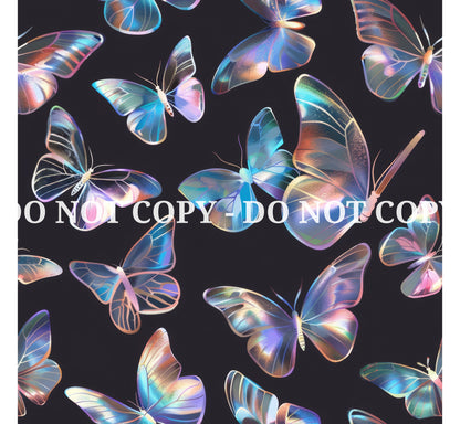 HOLO BUTTERFLY PATTERN VINYL - MULTIPLE VARIATIONS