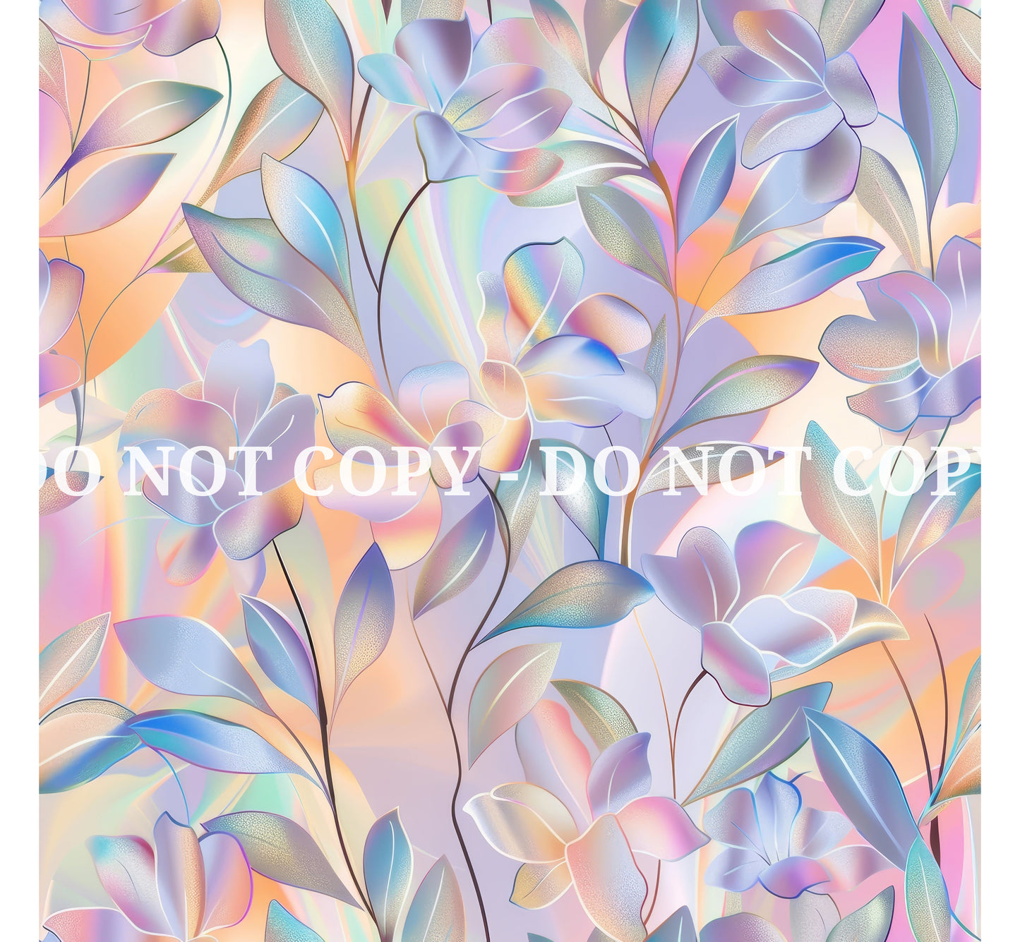 HOLO FLOWERS PATTERN VINYL - MULTIPLE VARIATIONS