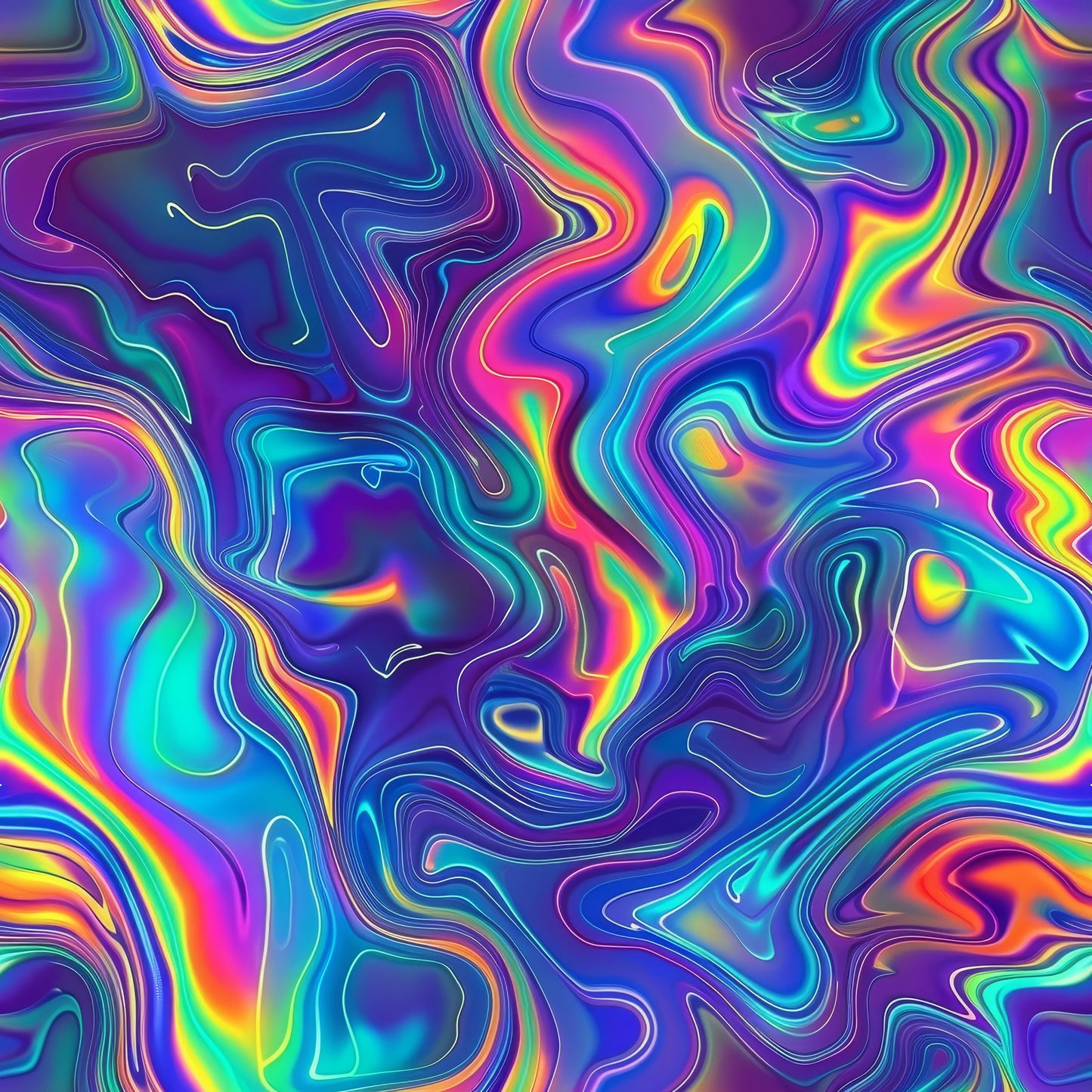 HOLO PSYCHEDELIC PATTERN VINYL - MULTIPLE VARIATIONS