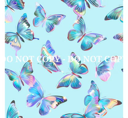 HOLO BUTTERFLY PATTERN VINYL - MULTIPLE VARIATIONS