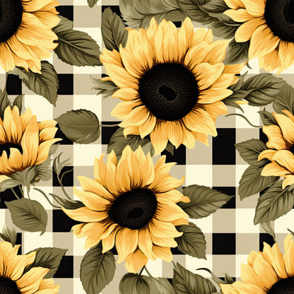 GINGHAM SUNFLOWERS - MULTIPLE VARIATIONS