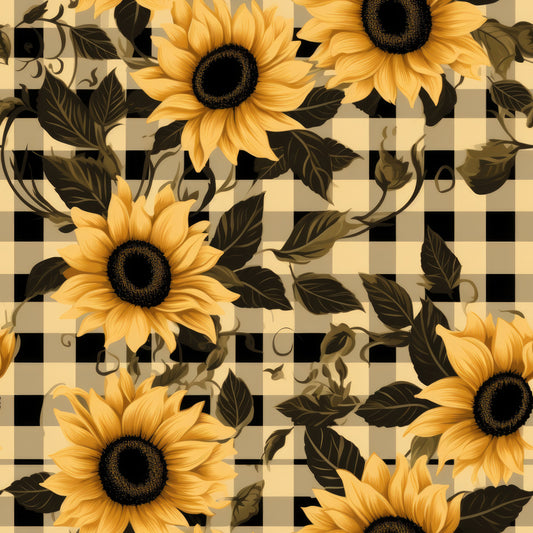 GINGHAM SUNFLOWERS - MULTIPLE VARIATIONS