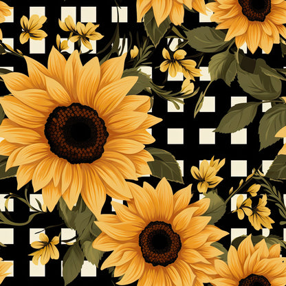 GINGHAM SUNFLOWERS - MULTIPLE VARIATIONS